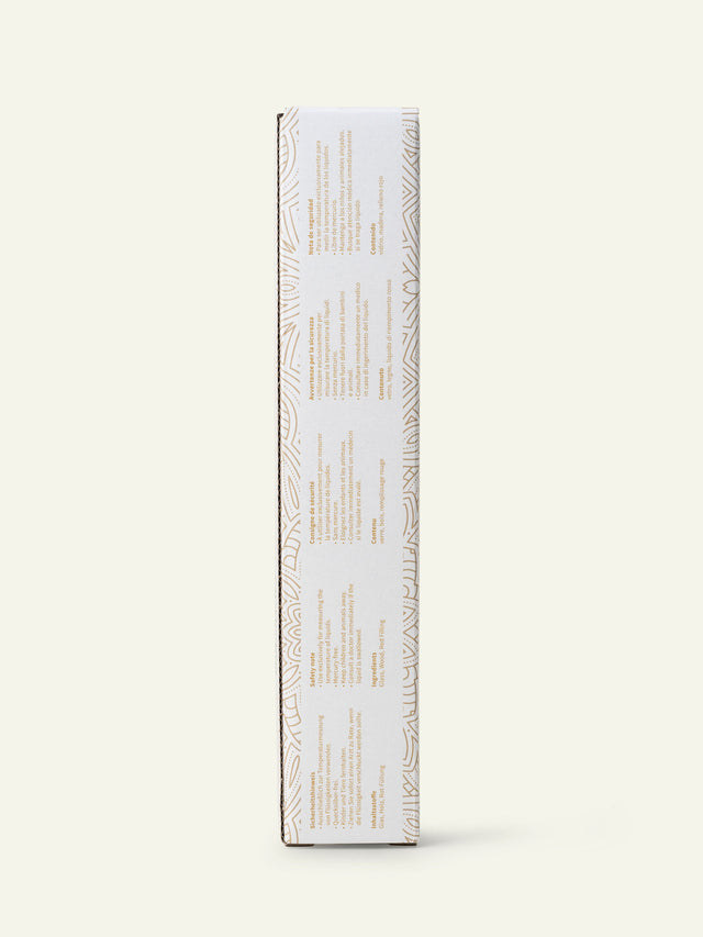 Analoges Thermometer Bild von einem Holzthermometer, Haarpflege-Ausrüstung von Khadi