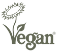 Bild von großem veganem Icon, Khadi steht für vegane Pflegeprodukte Bild von großem veganem Icon, Khadi steht für vegane Pflegeprodukte