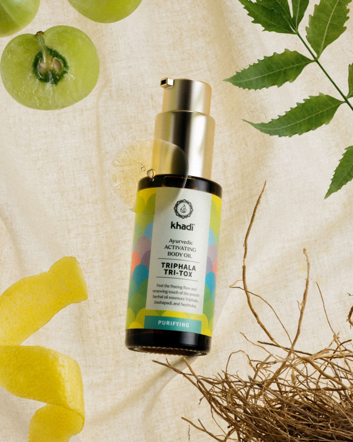 PRANA Körperöl Triphala Tri-Tox | khadi Ayurveda Selfcare Worlds