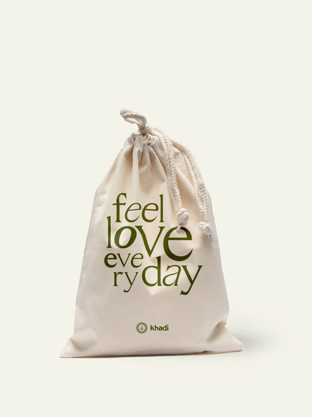 khadi Beauty Bag Feel Love Every Day