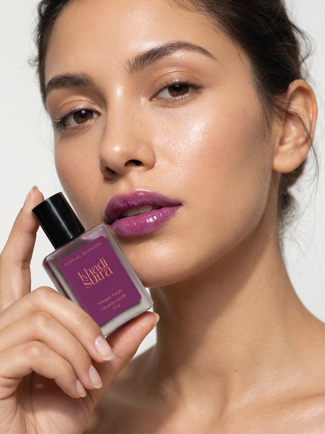 khadi sutra Lip Oil Whisper Purple
