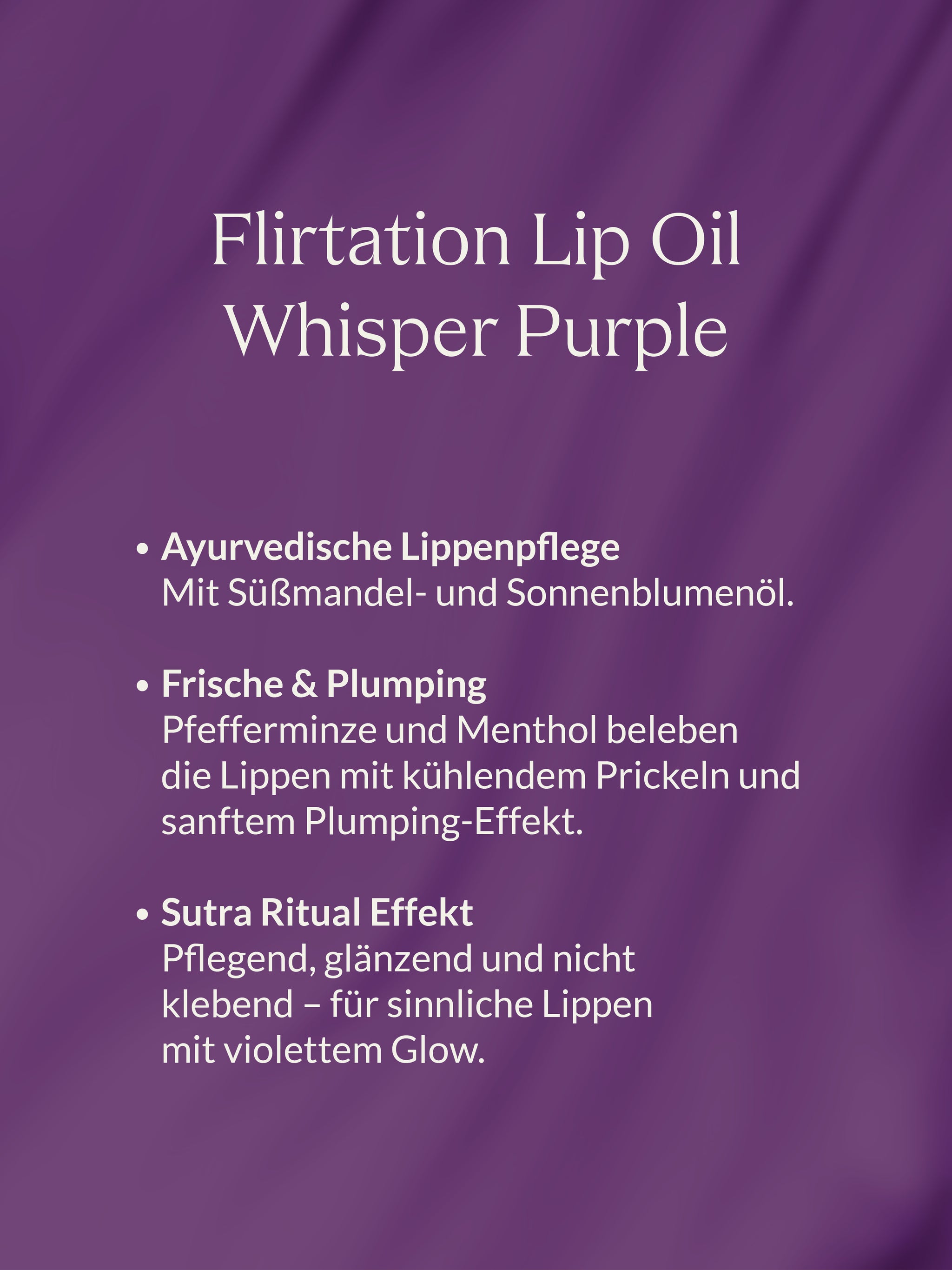 khadi sutra Lip Oil Whisper Purple