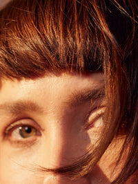 Die goldbraunen Haarfarbe von khadi nach der Anwendung