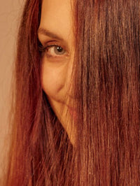 khadi Pflanzenhaarfarbe Reines Henna nach der Anwendung