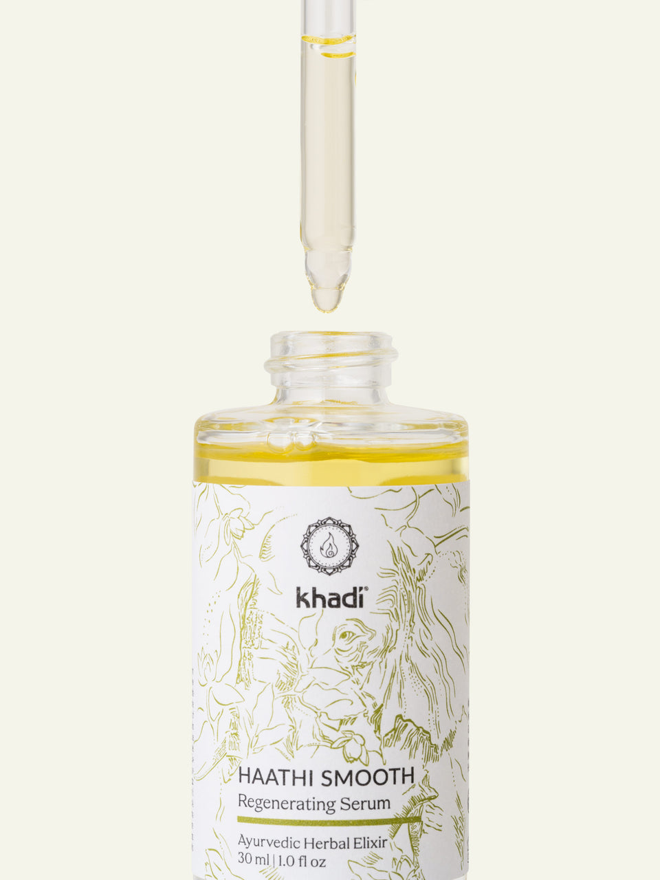 khadi Haathi Smooth Serum – Detailansicht der Textur und Formulierung