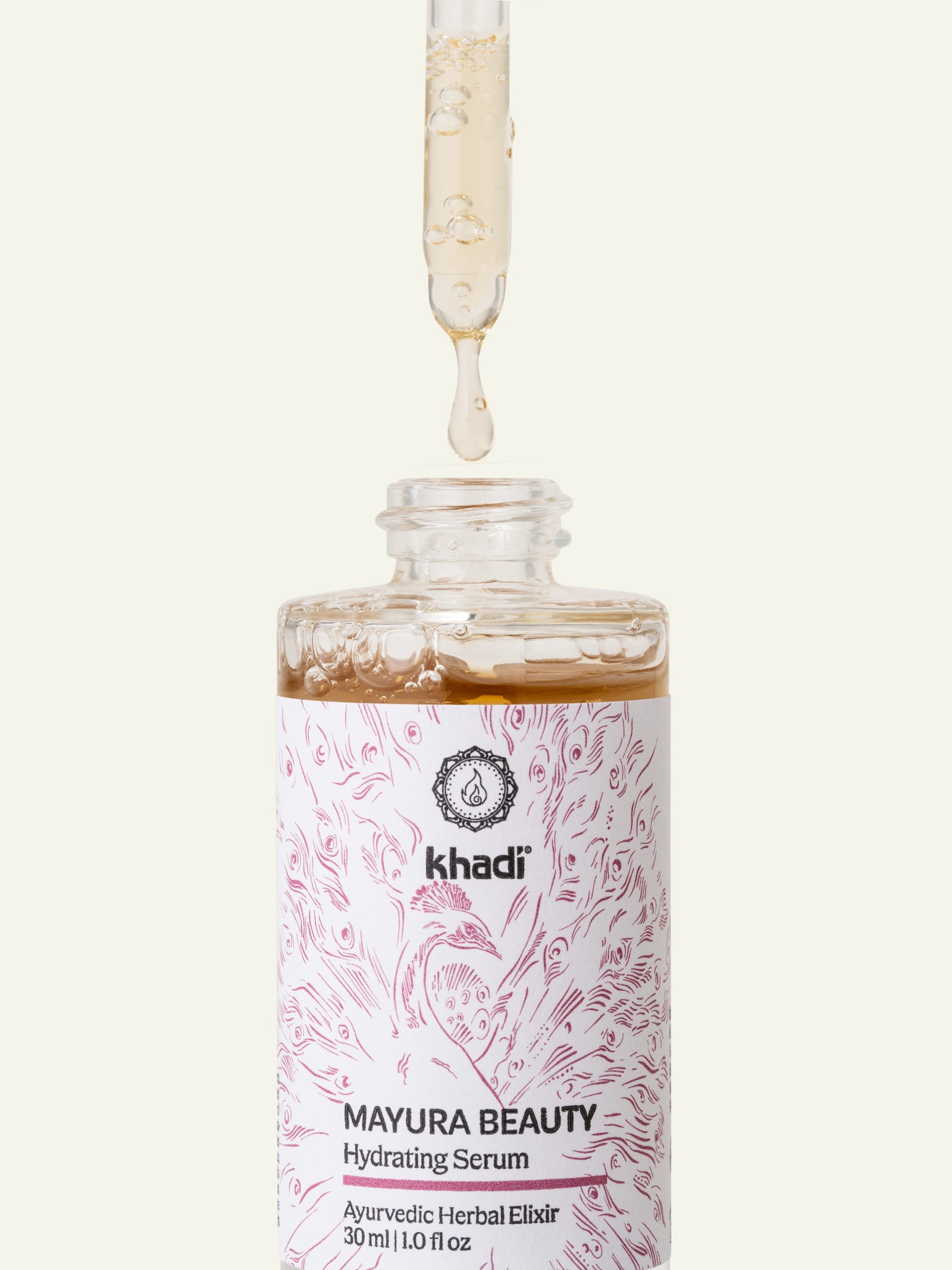 khadi Ayurveda Skin Mayura Beauty Serum close up