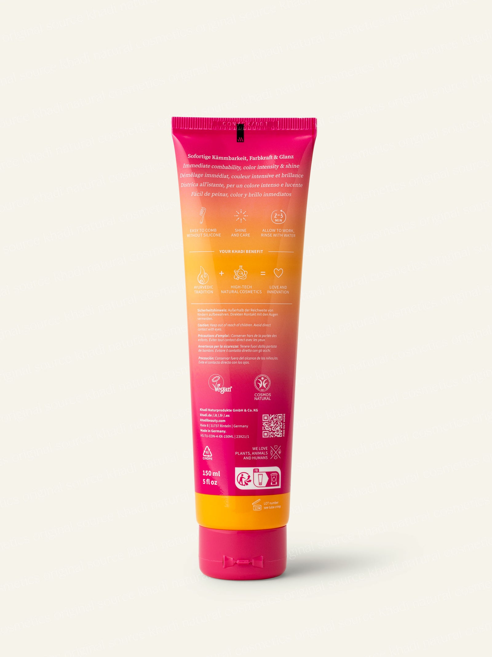 khadi Color Finish Conditioner Rückseite Produktbild