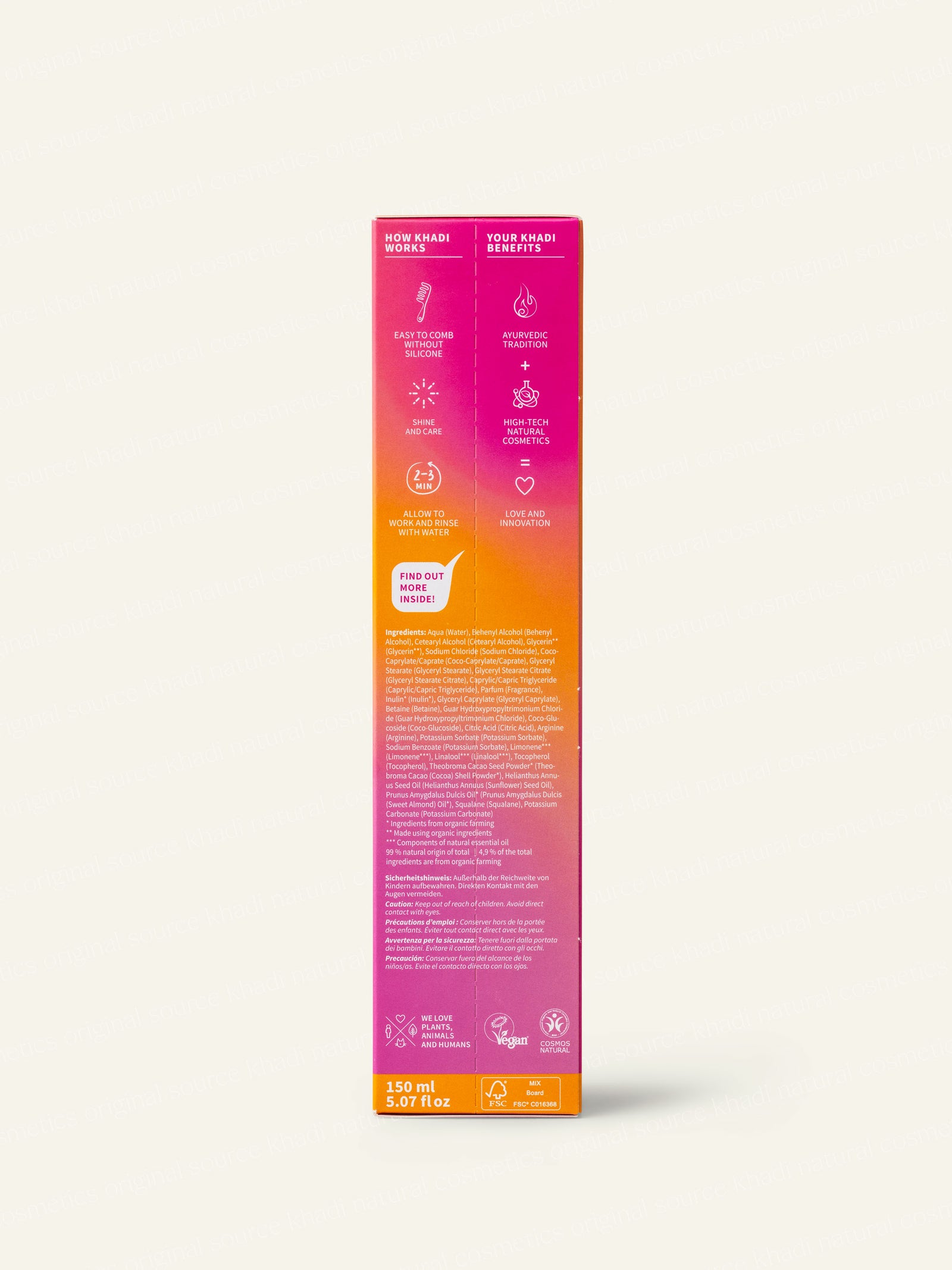 khadi Color Finish Conditioner Seitenansicht Produktbild