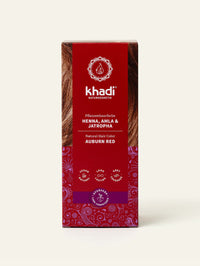 khadi Pflenzenhaarfarbe Henna, Amla & Jatropha Verpackung Vorderansicht