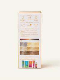 Bild von Mittelblond Pflanzenhaarfarbe, Verpackung hinten von Khadi
