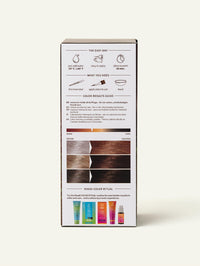 Bild von Nussbraun, Pflanzenhaarfarbe Verpackung, hinten von Khadi